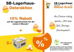 Osteraktion für Self-Storage-Starter im SB-Lagerhaus Mainz-Mombach. 