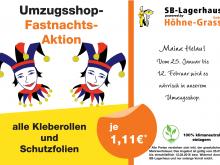 Umzugsshop-Fastnachts-Aktion