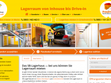 Unsere Self-Storage-Website im neuen Look. 